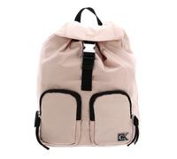 Calvin Klein CKJ Feminine Nylon Flap Backpack Pale Conch Shell