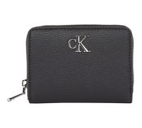 Calvin Klein CKJ Minimal Monogram Zip Around Wallet Black
