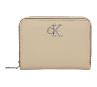 Calvin Klein CKJ Minimal Monogram Zip Around Wallet Crockery