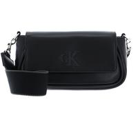 Calvin Klein CKJ Sleek EW Flap Convertible Shoulder Bag 20 Solid Black
