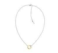 Kette mit Einhänger CALVIN KLEIN "DUALITY LE", edelstahlfarben, gelbgoldfarben, Halsketten, Damen, Edelstahl, L: 45,5 B: 1mm, B:1mm (69795868-0) edelstahlfarben, gelbgoldfarben