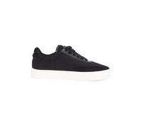Sneaker CALVIN KLEIN JEANS "CLASSIC CUPSOLE LOW MIX MG WN", Damen, Gr. 40, schwarz, Textil, Leder, Lederimitat, sportlich, Schuhe, Schnürschuh, Freizeitschuh, Halbschuh mit Logoschriftzug seitlich (28