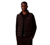 Steppweste CALVIN KLEIN JEANS, Herren, Gr. M, schwarz, Web, Obermaterial: 100% Polyester, unifarben, regular fit normal, hoch geschlossener Ausschnitt, Westen Steppweste, Stehkragen, 2-Wege-Zipper, Re