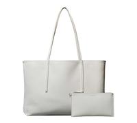 Calvin Klein Coated Emblem Shopper Lily White AOP