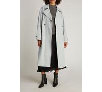Calvin Klein Cotton Nylon Trench Coat Ocean Mist Grey Größe: 38 | Trench Coats Outlet | Damen | Grau
