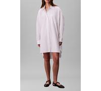 Hemdblusenkleid CALVIN KLEIN JEANS "Cotton Oversized Mini Shirtdress", Damen, Gr. S (38), N-Gr, weiß (brilliant weiß), Web, Obermaterial: 100% Baumwolle, unifarben, oversize ca. Mitte Oberschenkel, Ru