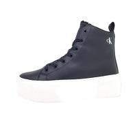 Calvin Klein Jeans Damen Cupsole Sneaker Cupsole Flatform Mid Schuhe, Schwarz (Black/Bright White), 41