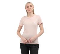 Calvin Klein Damen 2er Pack T-Shirts Kurzarm Monologo Slim Rundhalsausschnitt , Rosa (Peach Whip / Bright White) ,XS