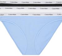Calvin Klein Damen 3 Pack Low-Rise 000Qd5207E Bikini, Blue (Black/White/Frozen FJIORD), XS