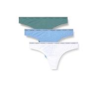 Calvin Klein Damen 3er Pack Brazilian Slips Low-Rise Unterwäsche, Mehrfarbig (Slate Turquoise/Frozen Fjord/White), XS