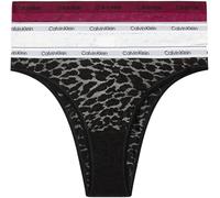 Calvin Klein Damen 3er Pack Brazilian Slips mit Spitze, Mehrfarbig (Purple Potion/White/Black), XXL