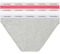 Calvin Klein Damen 3er Pack Slips Bikini Form Baumwolle mit Stretch
