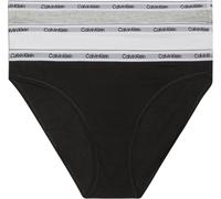 Calvin Klein Slips 3er-Pack Bikini Damen Schwarz Größe M
