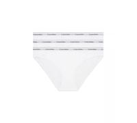 Calvin Klein Damen Slips Bikini Form Baumwolle mit Stretch, Weiß (White/White/White), 3XL