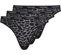 Calvin Klein Damen 3er Pack Slips Bikini Form Low-Rise Unterwäsche