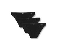 Calvin Klein Damen 3er Pack Slips Bikini Form Unterwäsche, Schwarz (Black/Black/Black), M
