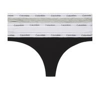 Calvin Klein Modern Logo Tanga schwarz/weiß/grau (3er-Pack) - L