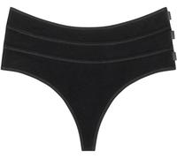 Calvin Klein Damen 3er Pack Strings Thong Unterwäsche, Schwarz (Black/Black/Black), XXL