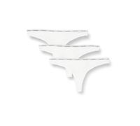 Calvin Klein Damen Strings Modern Logo Tangas, Weiß (White/White/White), XL
