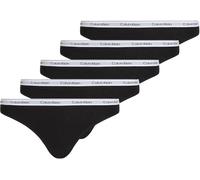 Calvin Klein Damen 5er Pack Slips Bikini Form Low Rise Unterwäsche, Mehrfarbig (Black/Black/Black/Black/Black), M