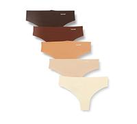 Calvin Klein Thong 5Pk Stringtangas Damen, Mehrfarbig (NATURALS), XL