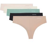 Calvin Klein Damen 5er Pack Strings Tangas, Mehrfarbig (Charming Green/Nymphs Thigh/Black/I), XL