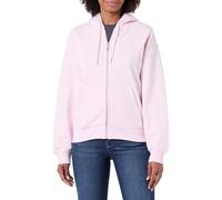 Kapuzensweatshirt CALVIN KLEIN JEANS "ARCHIVE LOGO FRENCH TERRY FZ HOO", Damen, Gr. L (42), pearly pink, Sweatware, Obermaterial: 86% Baumwolle, 14% Polyester, unifarben, regular fit normal, Rundhals,