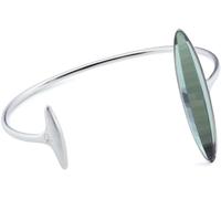 Calvin Klein Damen-Armreif Continuity mit facettiertem grünen Kristallglas Gr. M KJ10AB01030M