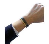 Calvin Klein Damen Armreif-Set im Zweiton-Design Edelstahl-Armband Schmuck KJ06JD2101 Dunkelgrau/Schwarz