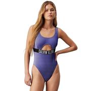 Calvin Klein Damen Badeanzug One Piece mit Cut-Out, Blau (Sapphire Blue), M