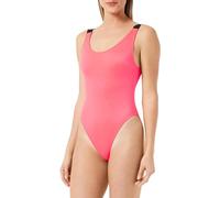 Calvin Klein Damen Badeanzug One Piece Tiefer Rücken, Rot (Signal Red), XS