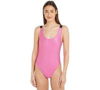 Calvin Klein Damen Badeanzug Scoop Back One Piece Tiefer Rücken, Rosa (Bold Pink), S