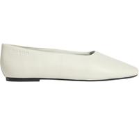 Calvin Klein Damen Ballerinas Round aus Leder, Türkis (Misty Blue), 39