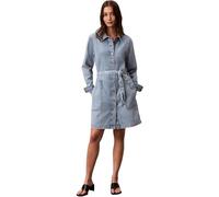 Calvin Klein Damen Belted Denim Mini Dress Coastal Lv047f671g Kleider