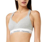Calvin Klein Damen Bralette Modern Cotton – gepolstert, gekreuzte Träger – Grau meliert XS