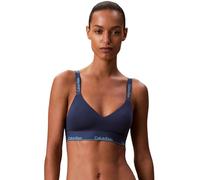 Calvin Klein Damen BH Bralette Lightly Lined Elastischer Bund, Blau (Dark Denim), L