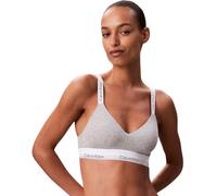 Calvin Klein Damen BH Bralette Lightly Lined Elastischer Bund, Grau (Grey Heather), L