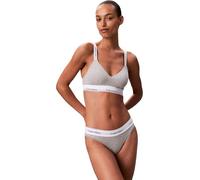 Calvin Klein Damen BH Bralette Lightly Lined Elastischer Bund, Grau (Grey Heather), XS