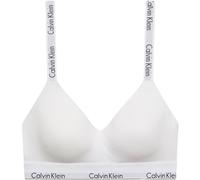 Calvin Klein Damen BH Bralette Lightly Lined Elastischer Bund, Weiß (White), M