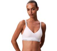 Bralette, Damen, Gr. S (36), N-Gr, weiß, Jersey, Obermaterial: 53% Baumwolle, 35% Modal, 12% Elasthan, CALVIN KLEIN UNDERWEAR, unifarben, sportlich, körpernah, BHs, mit Logoschriftzug (62025717-S) wei