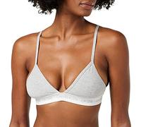 Calvin Klein Damen BH Bralette Unlined Triangle ohne Bügel, Grau (Grey Heather), S