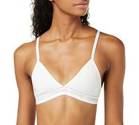 Calvin Klein Damen BH Bralette Unlined Triangle ohne Bügel, Weiß (White), XS