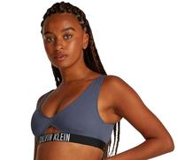 CALVIN KLEIN Damen Bikini Oberteil Bralette mit Cut-Out, Blau (Grisaille), XS
