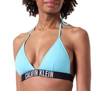 Calvin Klein Damen Bikini Oberteil Triangel Triangle Nylon Vorgeformte Körbchen, Blau (Blue Punch), XL