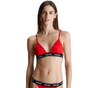 Calvin Klein Damen Bikini Oberteil Triangel Triangle-Rp Logobund, Rot (Cajun Red), XL