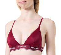 Calvin Klein Damen Bikini Oberteil Triangel Triangle-Rp Logobund, Rot (Plum Glaze), L