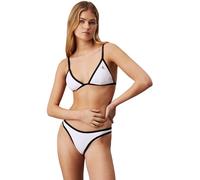 Calvin Klein Damen Bikinihose Cheeky Sport, Weiß (Pvh Classic White), XXL