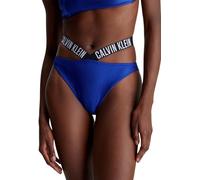 Calvin Klein Damen Bikinihose High Leg Gerippt, Blau (Midnight Lagoon), XS
