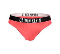 Calvin Klein Damen Bikinihose mit Logobund, Orange (Dazzling Coral), XL
