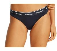 Calvin Klein Damen Bikinihose mit Logobund, Blau (Dark Sapphire), S